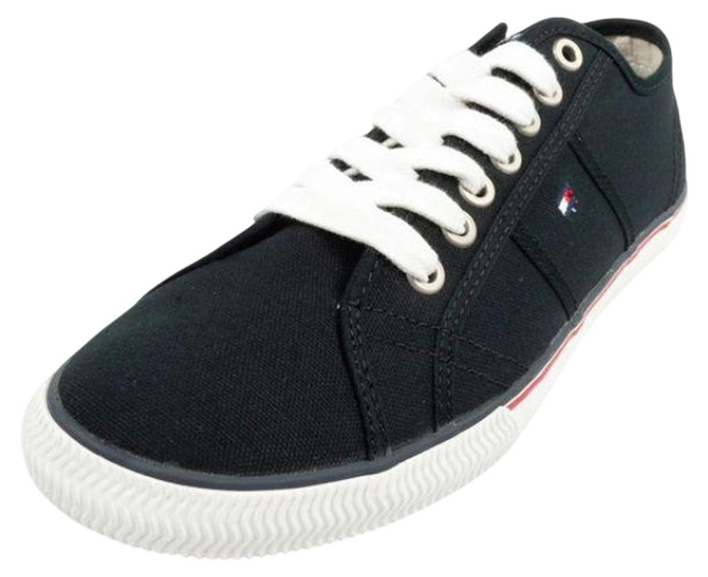 Tommy Hilfiger - Herren Sneaker, Logo PP5074 (44,5 EU) (Schwarz)