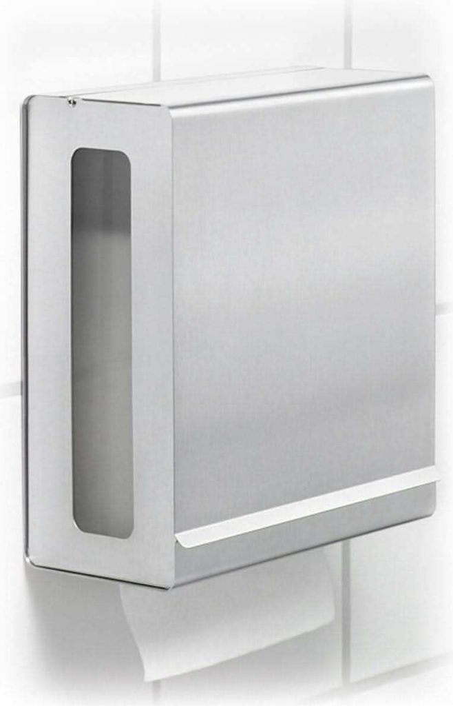 Blomus Papiertuchspender Nexio, Papierspender, Tuchspender, Edelstahl matt, 66656