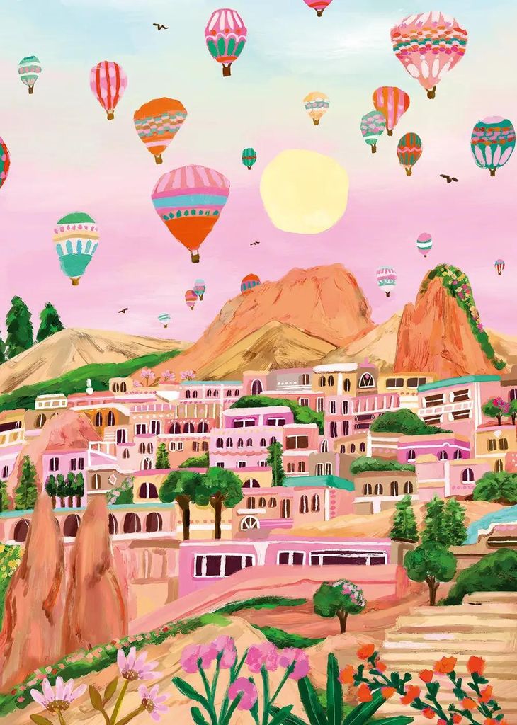 Pieces & Peace Puzzle Cappadocia 1000 Teile buntes Spielzeug