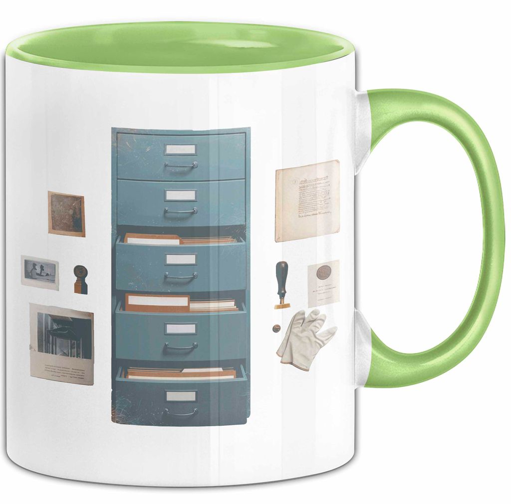 Archivar Tasse Geschenk Lustige Geschenkidee Spruch Für Geschichts Bewahrer (Grün)