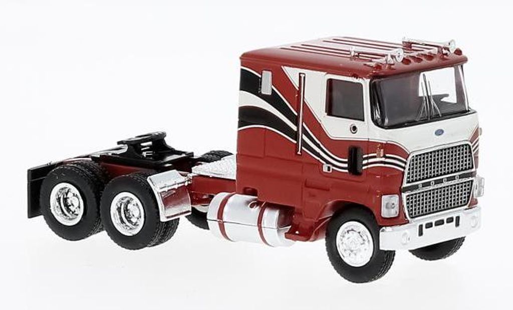 Brekina 85851 Ford CLT 9000, rot/weiß, US Truck Modell 1:87 Produktbild 