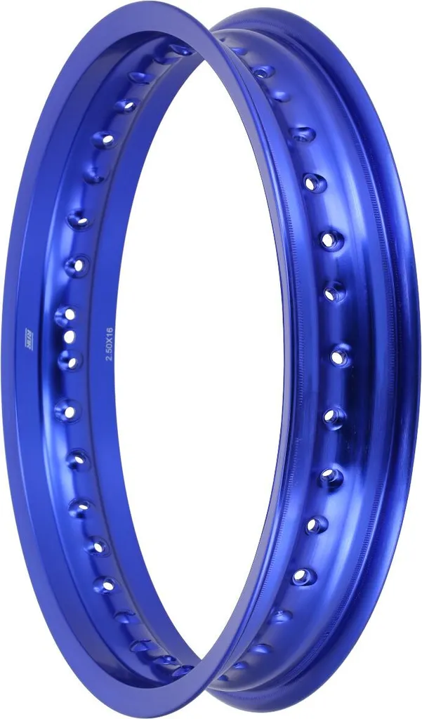 Jante 1.5 x 16 pouces en aluminium bleu anodisé haute qualité - 36 trous