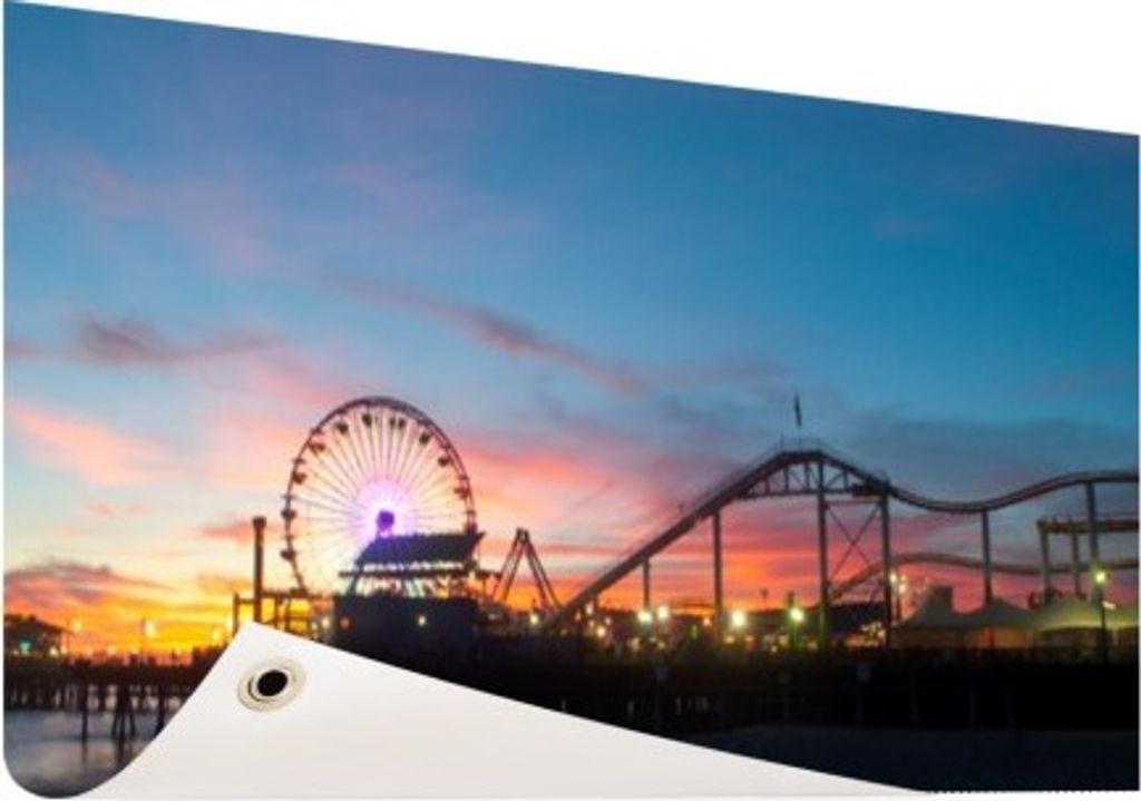 Gartenposter - 60x40 cm - Santa Monica Pier Los Angeles - Modernes Wandbilder - Amerikanische Städte