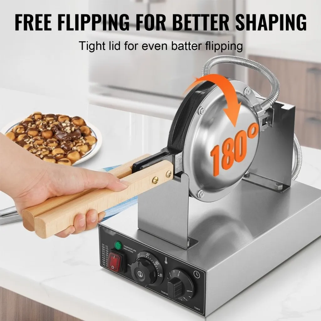 Gaufrier Bubble Waffle Maker 1400W avec Température Réglable 250°C - 3