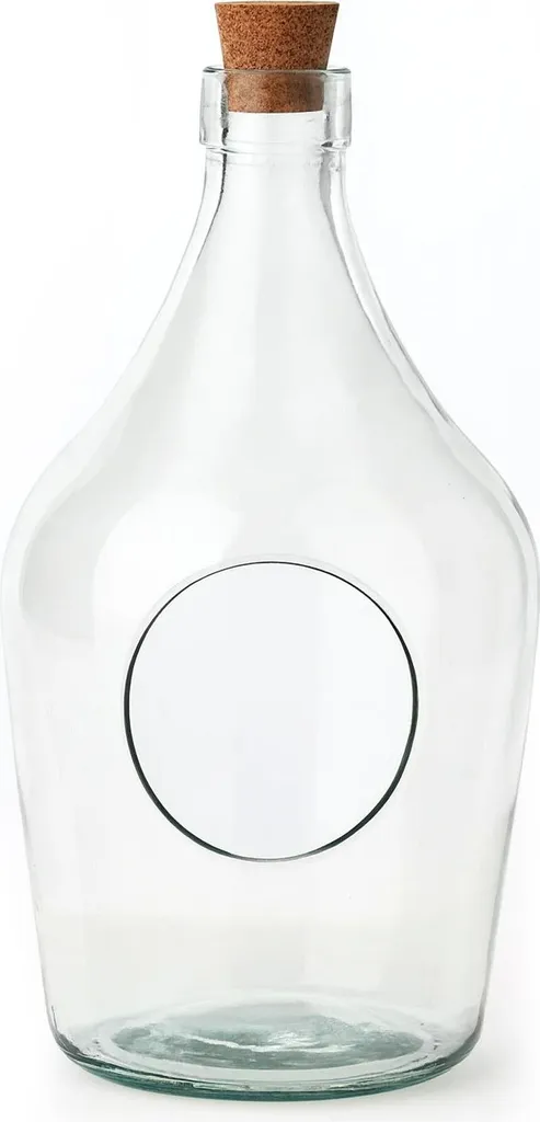 Terrarium en verre ouvert 3L pour succulentes et plantes décoratives