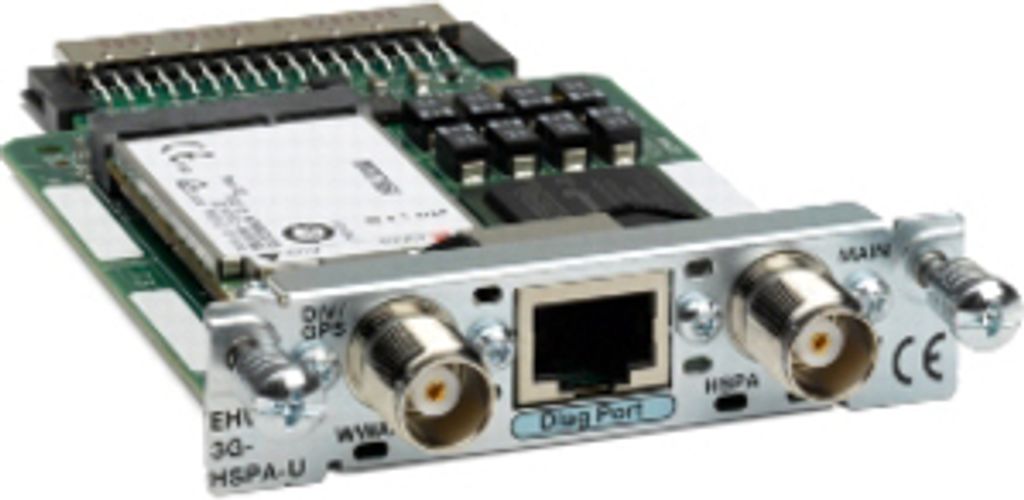Cisco EHWIC-3G-HSPA-U=, 3G, EDGE, GPRS, GSM, HSDPA, HSPA, HSUPA, DSL, Grün, Edelstahl, UL 60950-1,CAN/CSA-C22.2 No. 60950-1, EN 60950-1, IEC 60950...