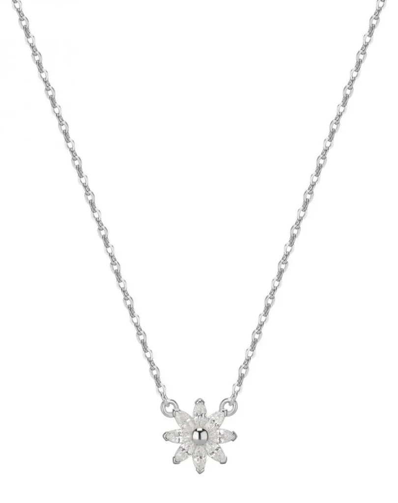 Collier de fleurs Gaia RZGA62 anti-ternissement et zircones hypoallergéniques