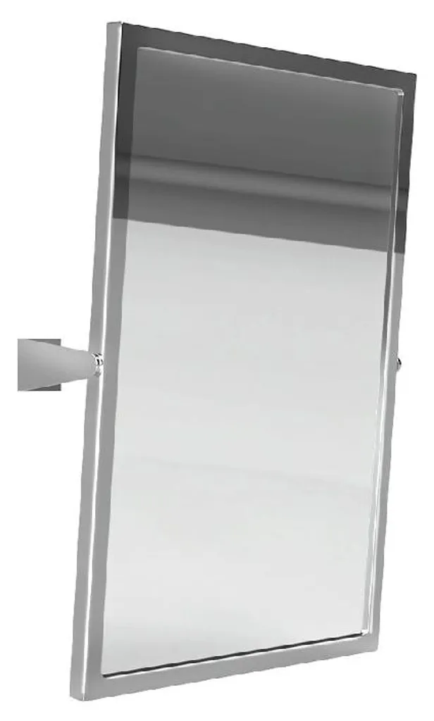 HELP Miroir cosmétique inclinable brillant 600 x 400 mm pour salle de bain