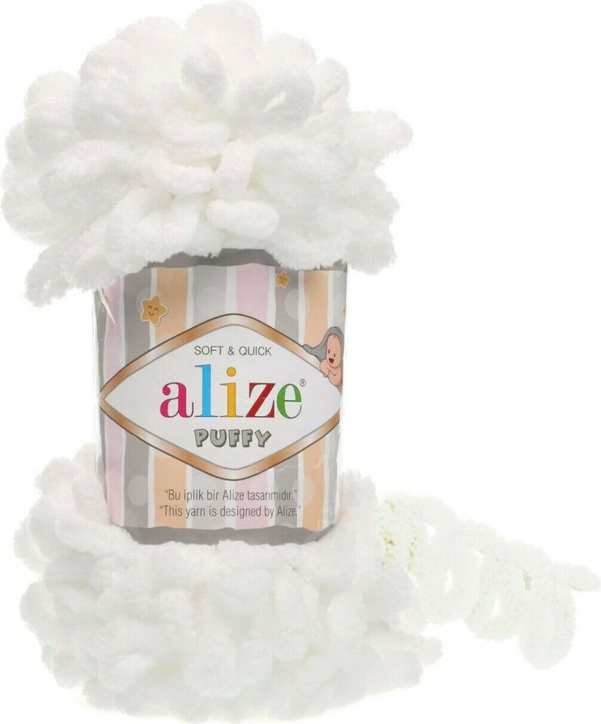 Alize Puffy (100g/9m) 55 weiß Produktbild 