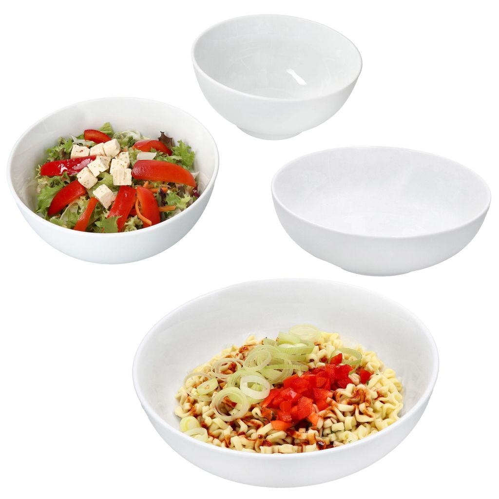 sada 4 misek STABIL 2x miska na ramen Salátová miska bílá Obrázek produktu 
