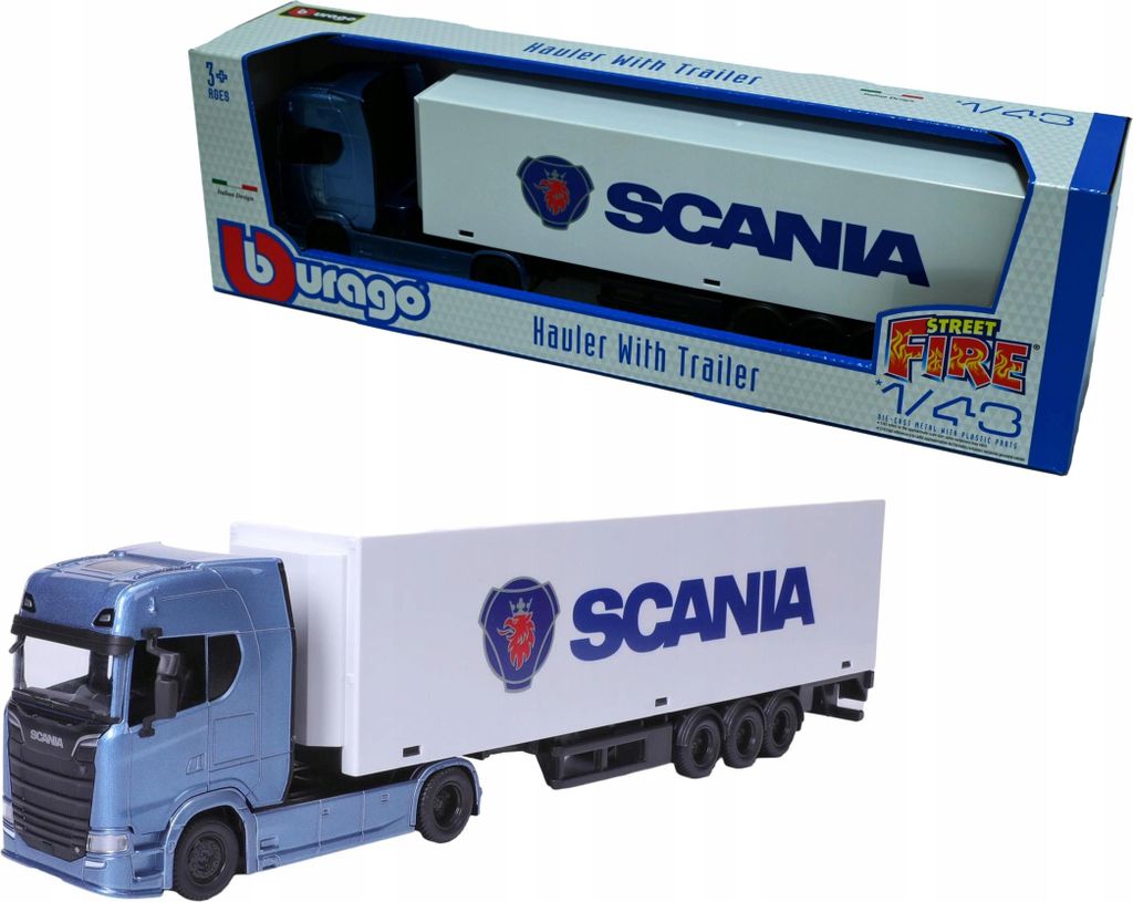 Incendio stradale Scania 1:43 BBURAGO Immagine del prodotto 