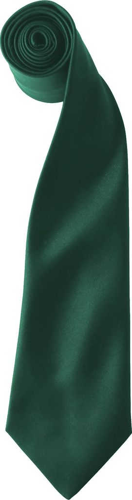 Premier Herren Satin-Krawatte zum Anklipsen (2 Stück/Packung) RW6940 (Einheitsgröße) (Flaschengrün)