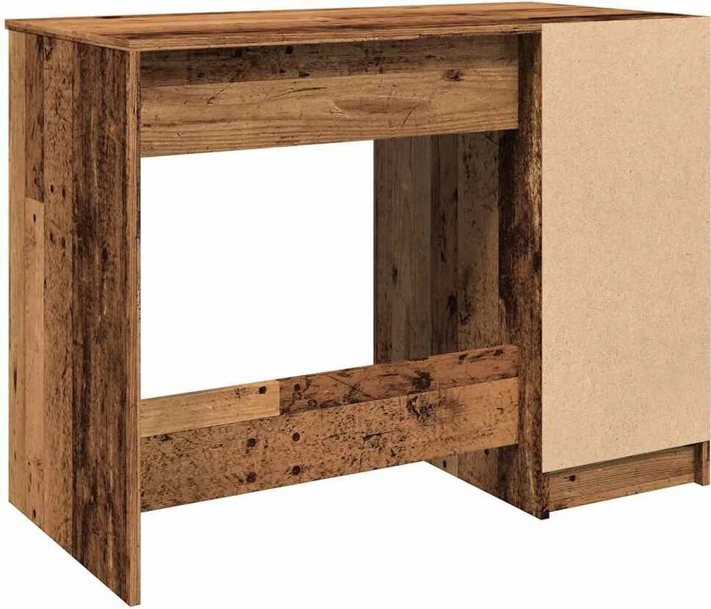 Scrivania Cameretta vidaXL 100x50 cm - Scrittoio Legno Antico Sicuro - 7