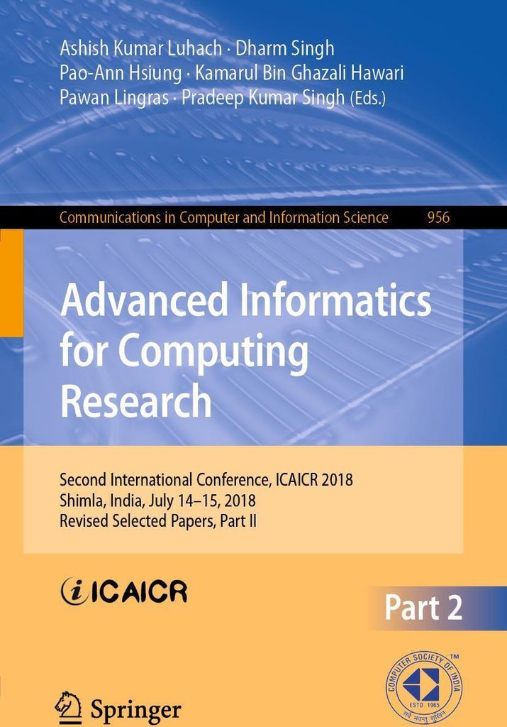 Advanced Informatics for Computing Research