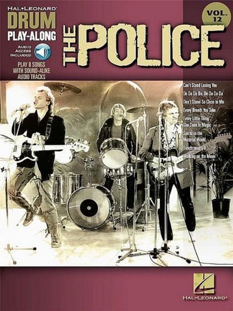 The Police - Drum Play-Along Vol. 12 Buch/Online Audio