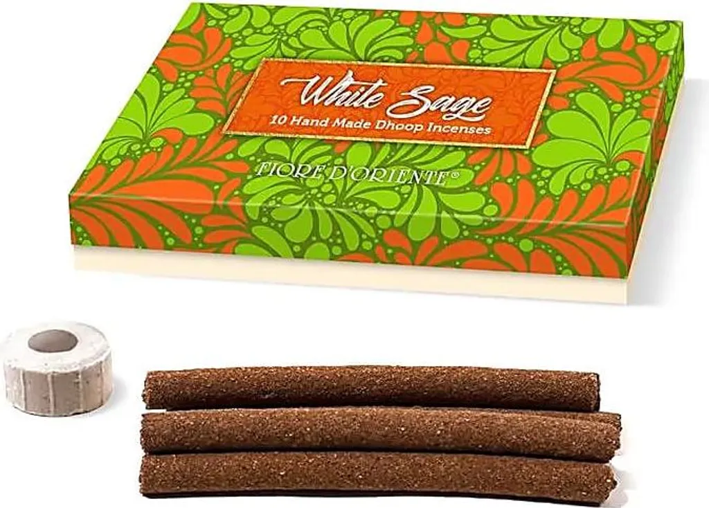 Encens Sauge Blanche Fiore D'oriente Dhoop - Formule Naturelle 15g x2