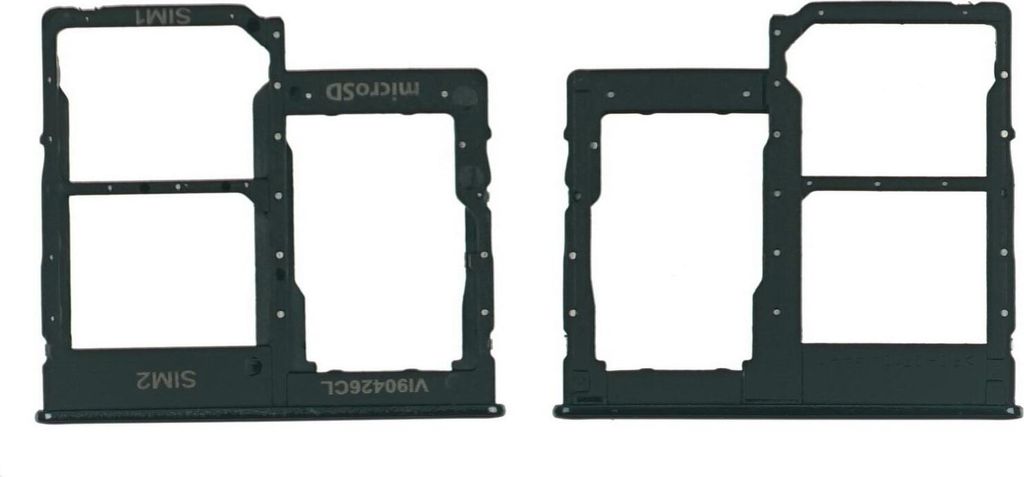 Simkarten Halter für Samsung Galaxy A40 (SM-A405F), Schwarz Produktbild 