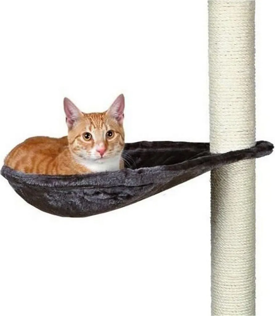 Hamac suspendu pour chats Trixie Hammock Gris Métal Ø 40 cm de diamètre