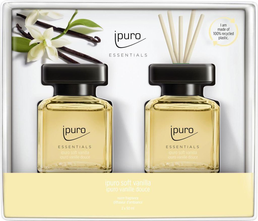 ipuro Raumduft Essentials Set Soft Vanilla 2 x 50 ml Produktbild 