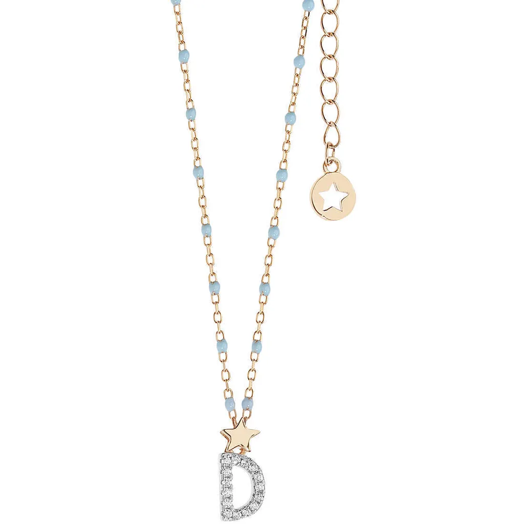 Comete Gioielli Stella: Collana Pendente Rosé 42cm per Donna Elegante