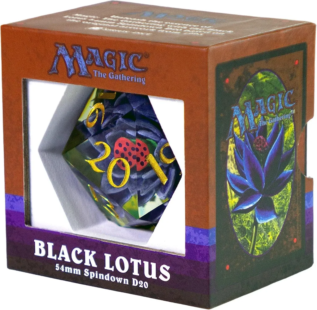 Dé géant Magic The Gathering Black Lotus D20 Spindown 54mm