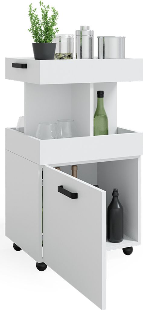 Vicco Pojemnik na rolkach Kamber, 50 x 89 cm, Biały Zdjęcie produktu 7