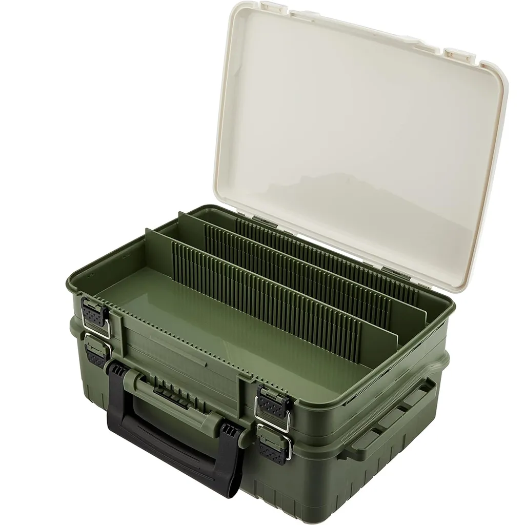 Coffret Versus VS-3078 vert robuste avec couvercle supérieur cristal - 2