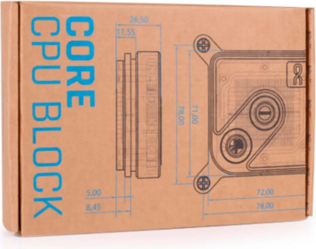 Waterblock Alphacool Core 1 Nero - Massima Efficienza Termica CPU - 4
