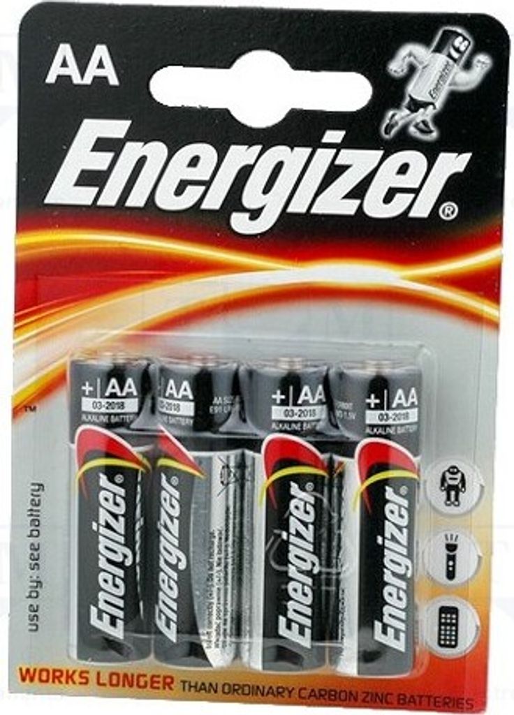 1x Batterie: alkalisch Anz.Bat: 4 1,5V AA Base aufladbar(nein) Batterien