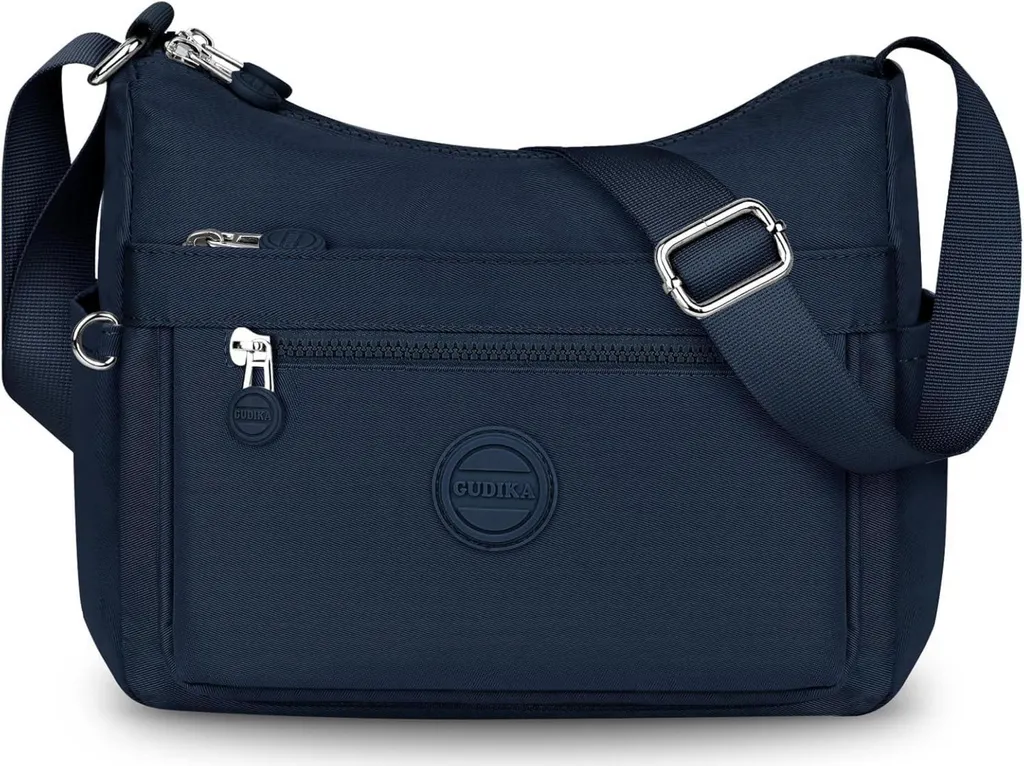 Sac à bandoulière étanche bleu marine : fini les affaires mouillées en nylon