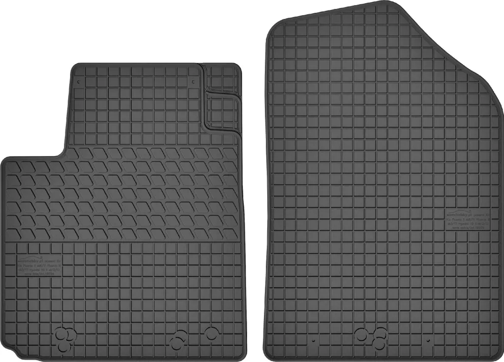 Kia Picanto II Tappetini Gomma Anteriori: Ricambio Su Misura Nero