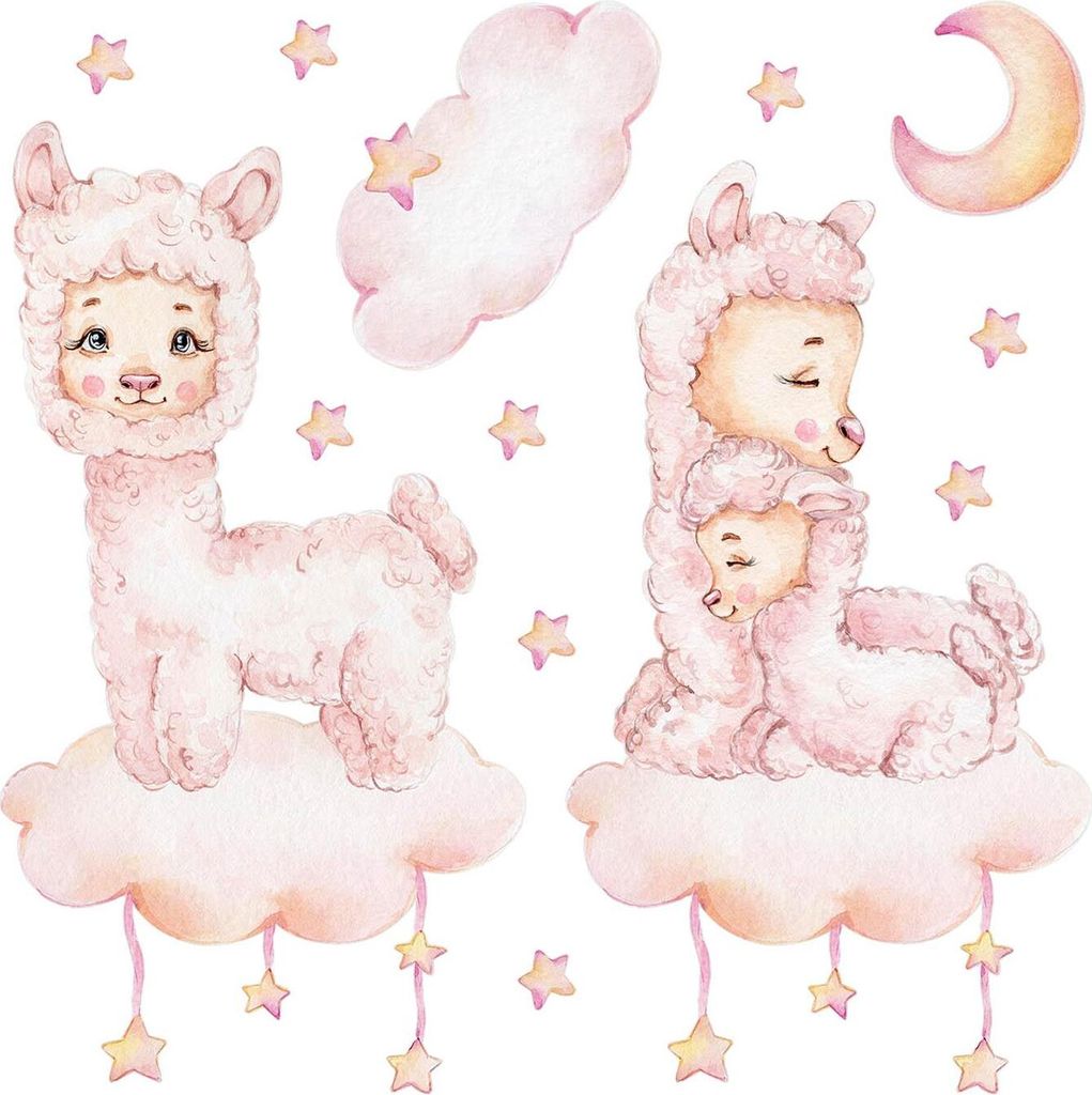 Wandaufkleber Kinderzimmer – Wandsticker für Baby & Kinder – Selbstklebende Wanddekoration – Abnehmbar ohne Rückstände – Deko für Mädc...