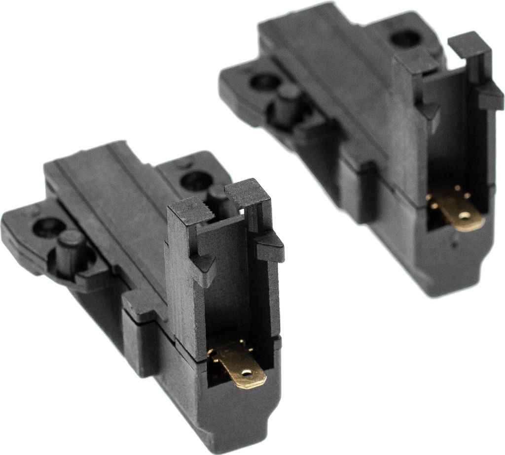 vhbw 2x Kohlebürste mit Sockel kompatibel mit Balay T822503, T822504, T8223P03, T8223R01, T8223P01, T8223P02, T822307, T822306, T822505 Waschmaschine