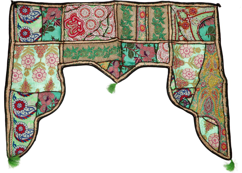 Orientalischer Wandbehang, Indischer Türbehang, Wimpel Wandteppich, Wanddekoration, Tür Deko Einzelstück 100*80 cm - Design 26, Mehrfarbig, Baum...