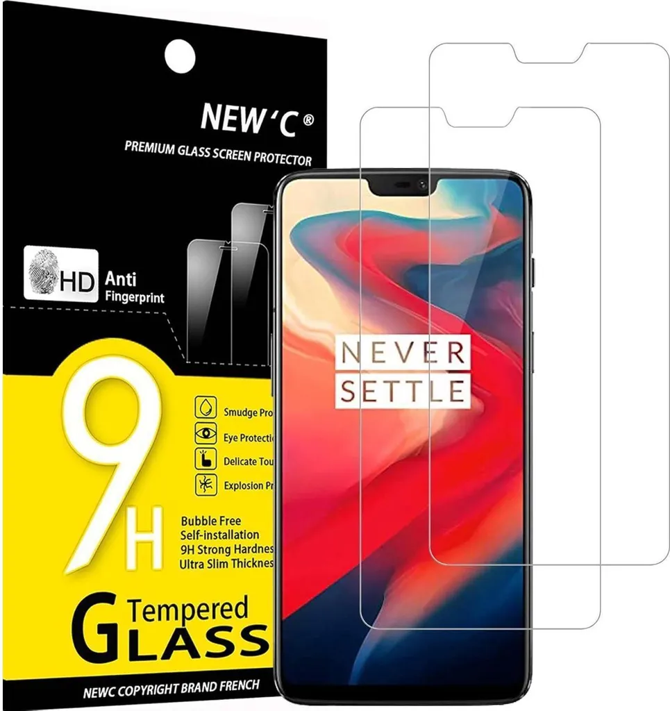 Proteggi Schermo OnePlus 6 Armour: Vetro Temperato HD 9H (2x)