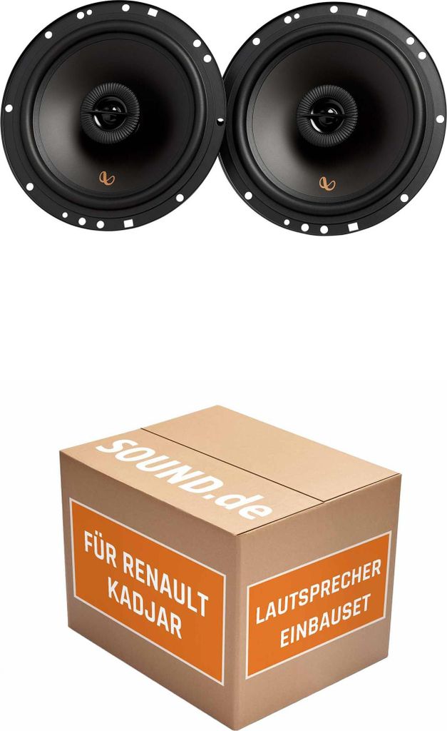 Lautsprecher Boxen Einbaupaket Heck Infinity Alpha 603F passend für Renault Kadjar | 480Watt