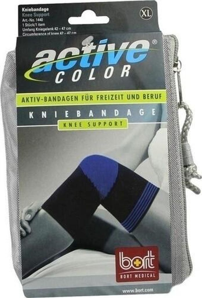 BORT ActiveColor Kniebandage XL schwarz