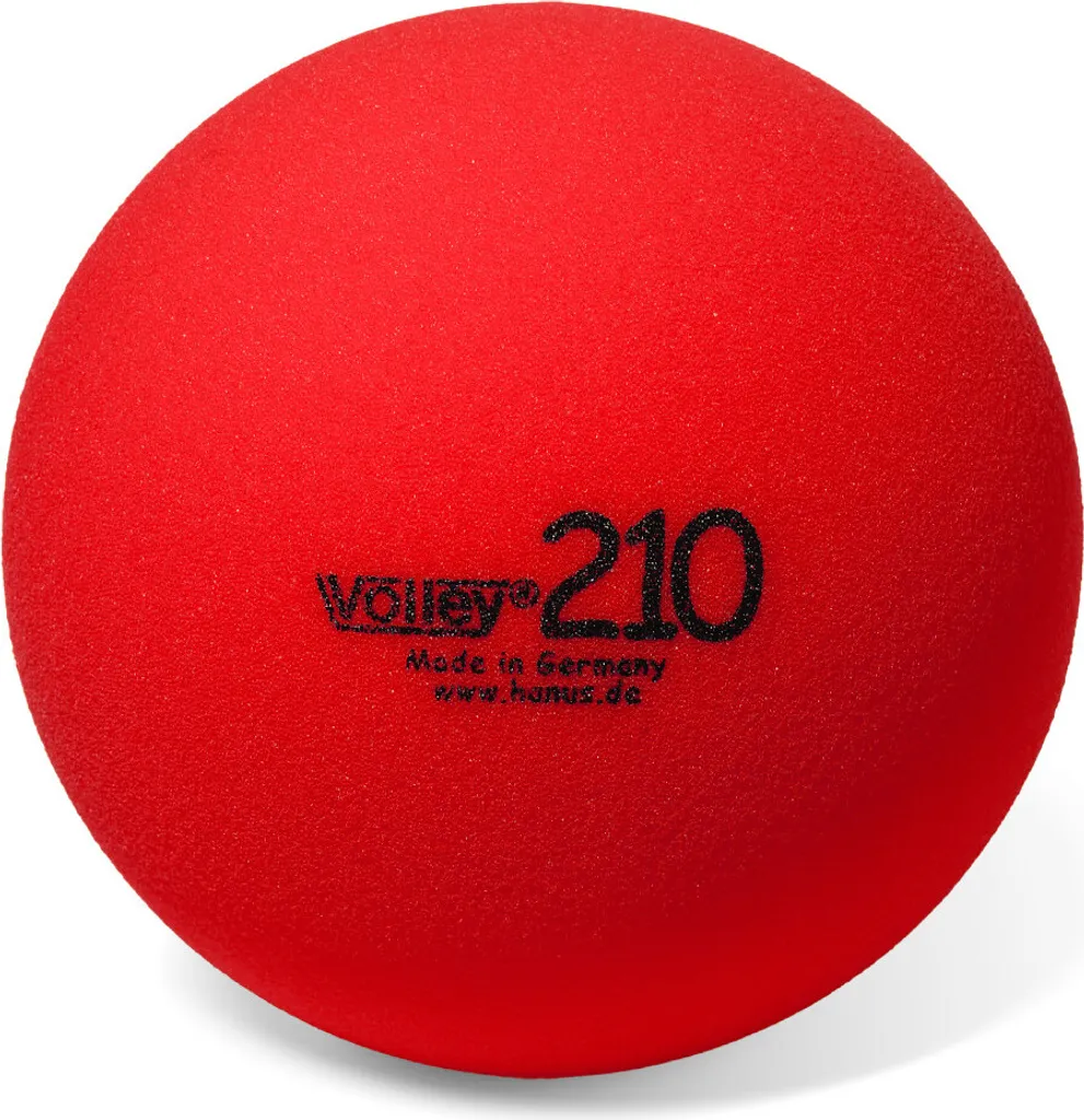 Ballon en mousse sécurisé Volley® Softball rouge - Fini les chocs et bleus