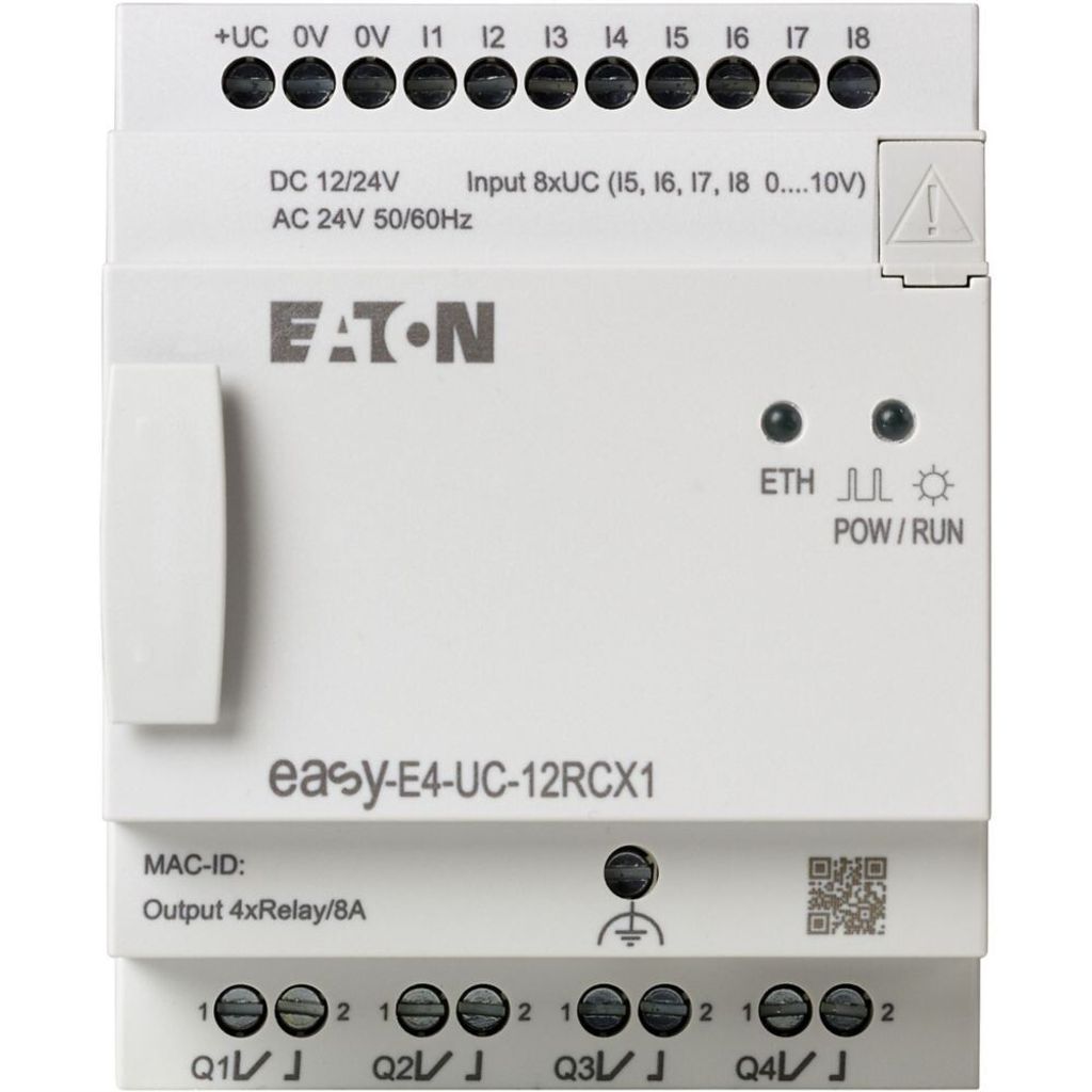 EATON EASY-E4-UC-12RCX1 197212 Steuerrelais 12/24VDC 24VAC 8DE davon 1 (197212)