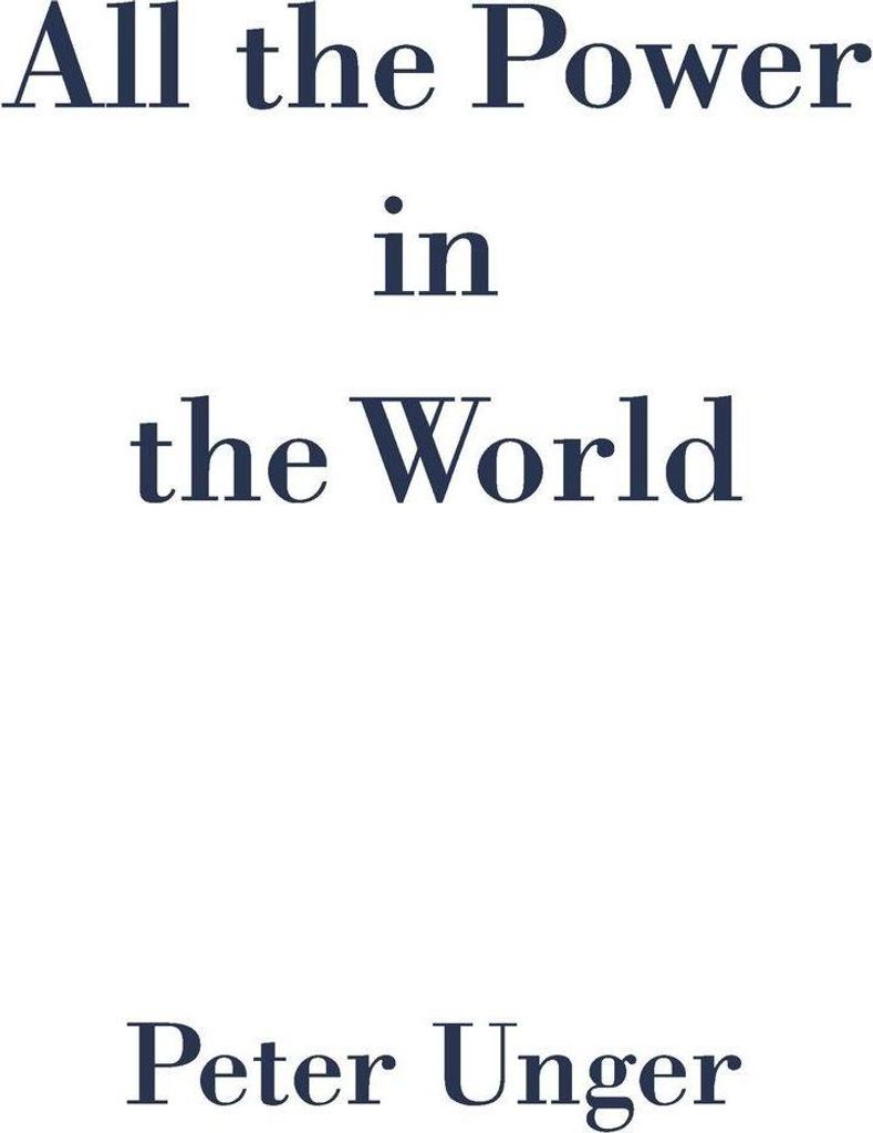 All the Power in the World
