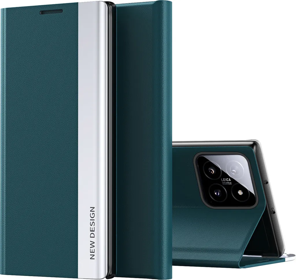 ZCDAYE Custodia A Portafoglio Con Tracolla Per IPhone 14 Pro (6,1'') - Pelle PU Verde, 4 Slot Carte E Cerniera - 2