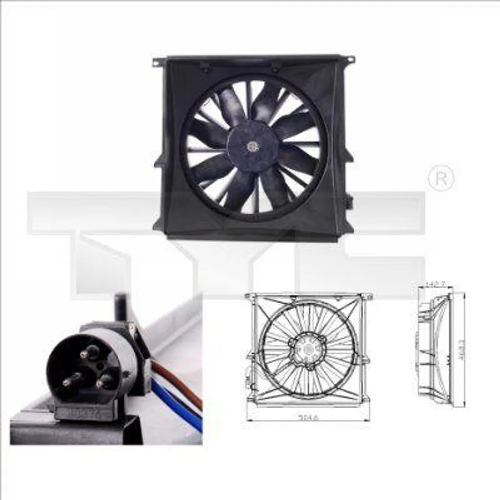 Ventilateur de Refroidissement Moteur pour BMW Z3 E36 et Série 3 Compact