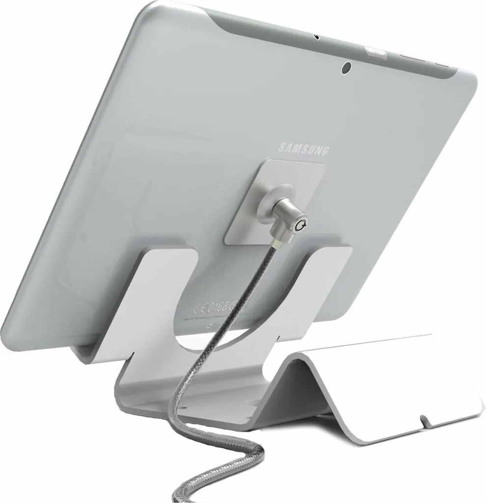 Support tablette universel blanc pour exposition et borne interactive - 5