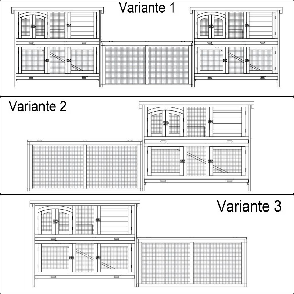Enclos individuel ou à combiner/étendre avec le clapier Image du produit 