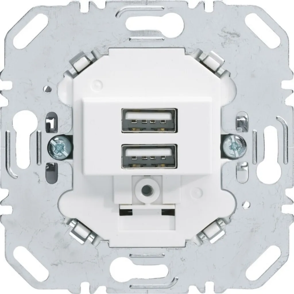 Prise Double USB Berker 1400mA : Remplacez vos Chargeurs Encombrants 5V