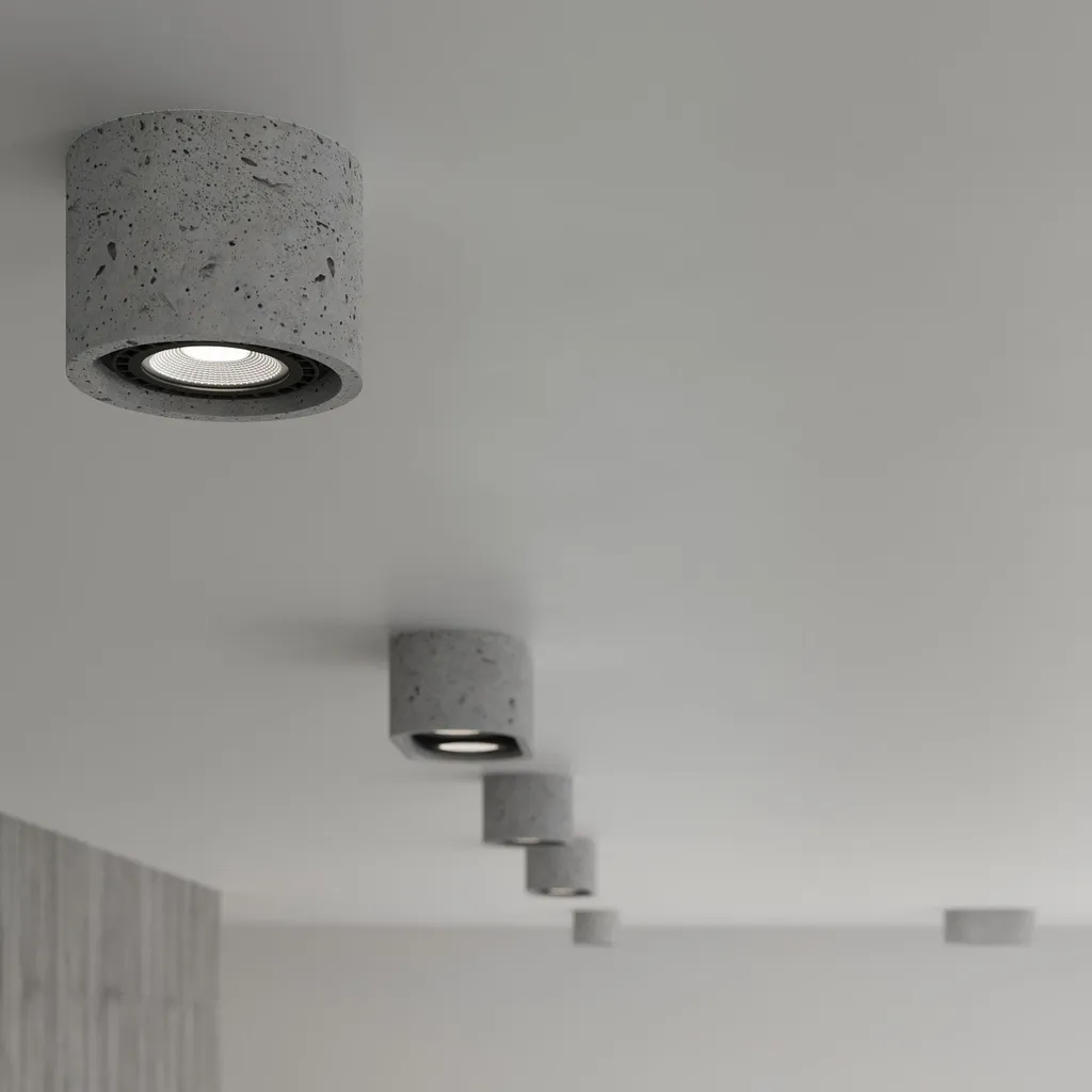 Sollux BASIC 2 Lampada Soffitto Cemento 2xGU10 - Stile Loft Urban - 8