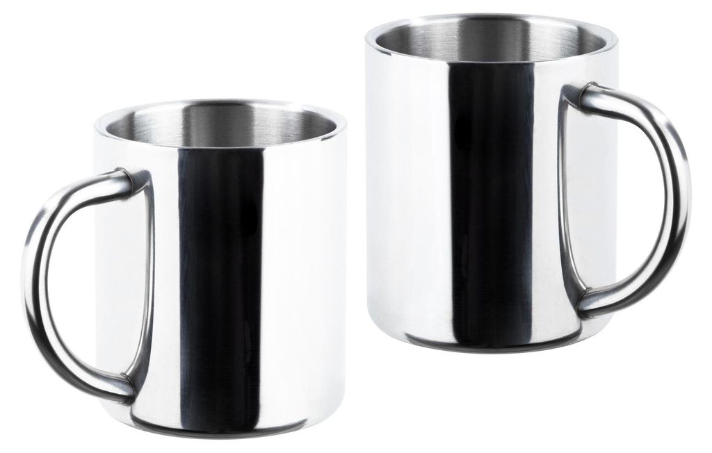 Edelstahl Thermo-Trinkbecher 2er Set doppelwandig, ca. 200 Produktbild 
