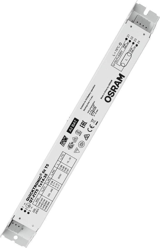 OSRAM QUICKTRONIC Vorschaltgerät FIT 5 1X14-35 Europe 4008321971234