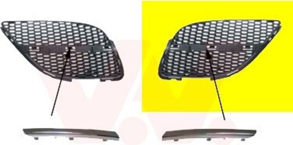 VAN WEZEL 3323511 Kühlergrill Frontgrill für NISSAN ALMERA Produktbild 