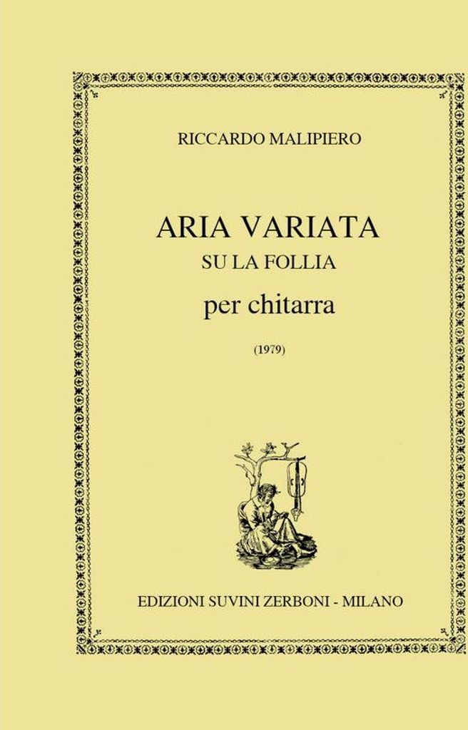 Aria variata su la folia per chitarra
